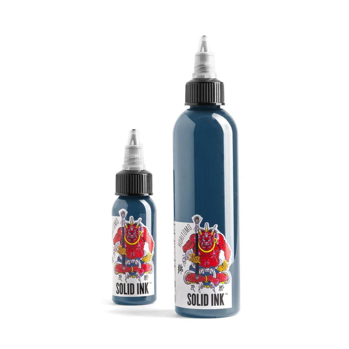 Solid HO Fudo Blue Grey - Horitomo