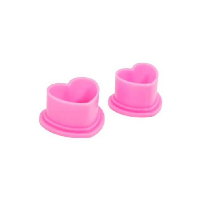 Saferly Pink Heart Ink Caps
