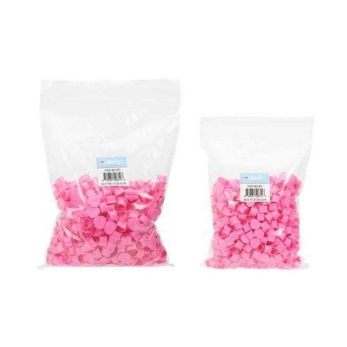Saferly Pink Heart Ink Caps
